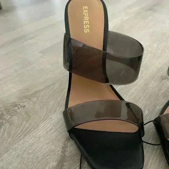 EXPRESS - Barely There Double Band Heeled Sandals 7 - Picture 7 of 12